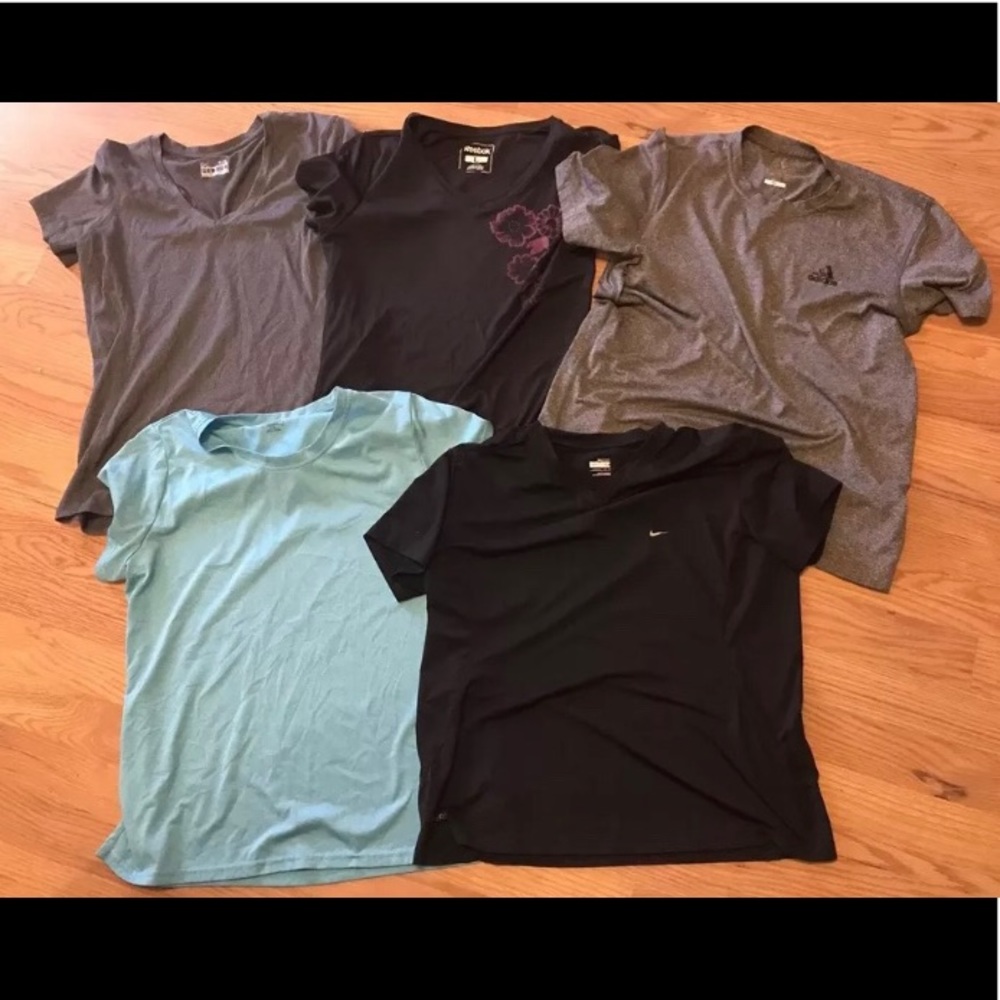 Women’s Dri-Fit Tops; Various brands: size M-XL